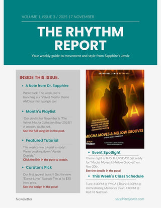THE RHYTHM REPORT: Nov 17-23 | "Auntie's Outside" & Spangle Tee Launch!