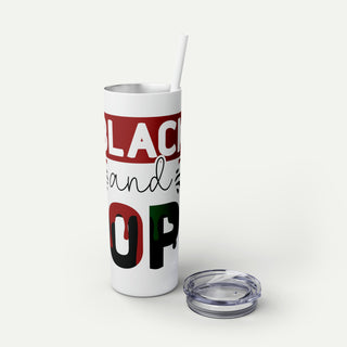 Vaso flaco negro Drippin