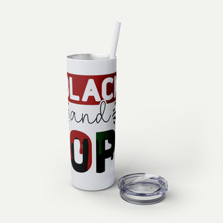 Vaso flaco negro Drippin