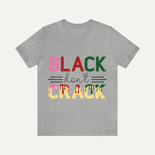 Camiseta negra de manga corta Don't Crack 