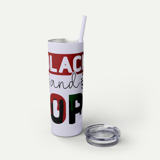 Vaso flaco negro Drippin