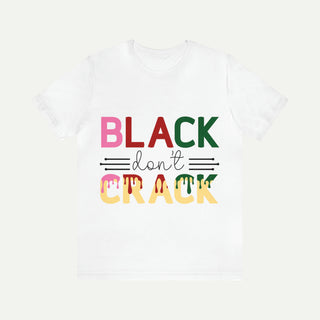 Camiseta negra de manga corta Don't Crack 