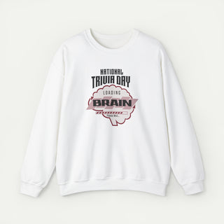 National Trivia Day Brain Loading Sweatshirt