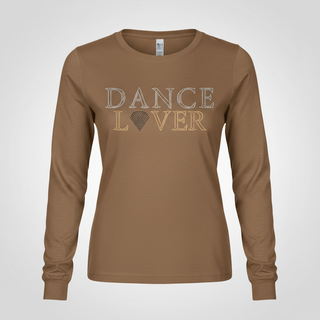 "Dance Lover" Spangle Long Sleeve Tee (Bella + Canvas 3501)