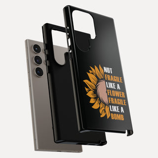 Not Fragile Sunflower Tough Cases (Black)