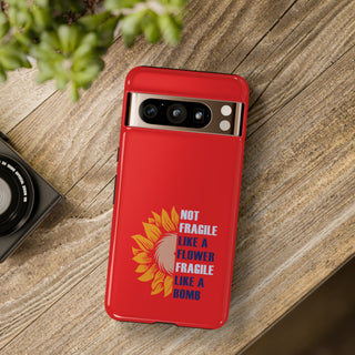 Not Fragile Sunflower Tough Cases (Red)