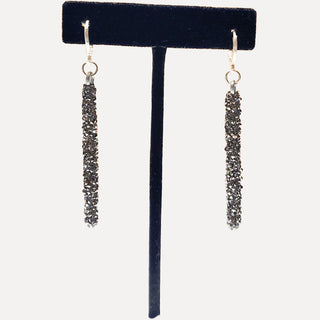 Onyx Crystal Twin Earrings