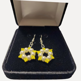 Yellow Grand Circle Earrings